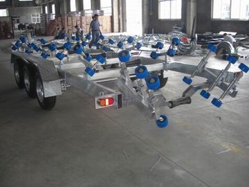 Heavy Duty Galvanized Boat Trailer For Rib Boats , 960 cm Dual Axle Boat Trailer supplier