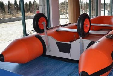 Size Customized Inflatable Boat Wheels , Aluminum Inflatable Dinghy Wheels For Towing supplier