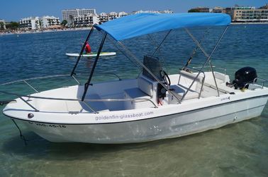 Double Seats Fiberglass Fishing Boats 1.9m Width 6 Person Fishing Boat supplier